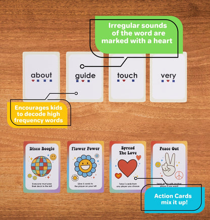 Funky Words Sight Word UFLI aligned Reading Games
